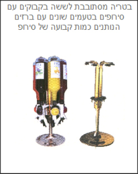 בטריה מסתובבת ל 6 בקבוקים.g